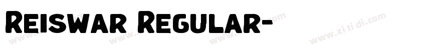 Reiswar Regular字体转换 Reiswar Regular字体转换